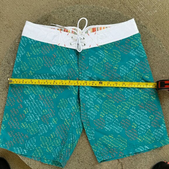 REEF WOMEN'S TURQUOISE BERMUDA BOARD SHORTS SIZE 3 JUNIOR - Picture 14 of 14
